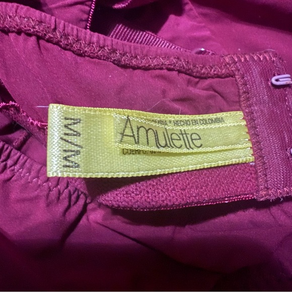 AMULETTE Columbia Luxury Soft Cup Bralette in Burgundy, Size M (32-36 B-C), NWOT - Picture 9 of 9